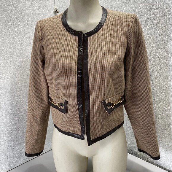 Derek Lam 10 Crosby × RTR Plaid Collarless Jacket – Size 2 (NWT) - Picture 1 of 13